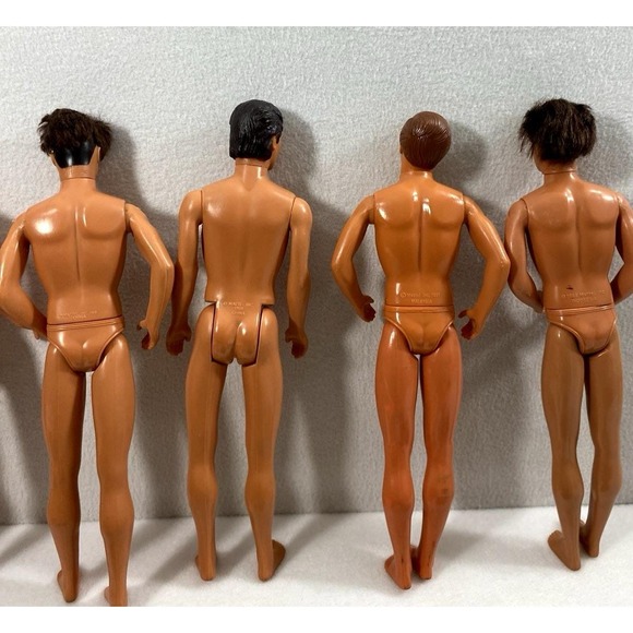 Vintage 1968 Ken Dolls Lot Of 7 One No Head Two Rooted Hair Ken Clothes Toy Gift - Picture 5 of 16